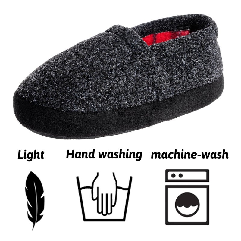 MIXIN Big Kid Boys and Girls Slippers House Shoes Indoor Outdoor with Anti Slip Sole Grey 2-3 M'' - Image 5